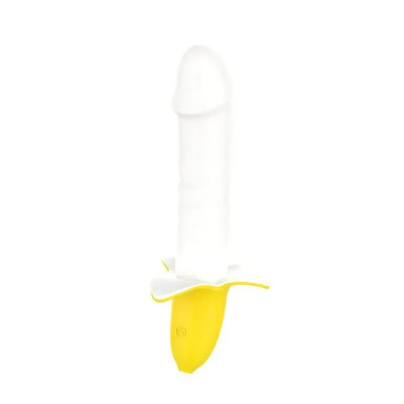 Banana Vibrator 10/8 Frequency USB Charging G-spot Clitoris Stimulator Strong Dildo Soft Massager Adult Sex Toys for Women