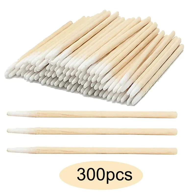 50/100/300pcs Eyebrow Eyelash Brushes Wooden Eyelash Spoolies Mascara Wands Lip Applicator for Eyelash Extension Makeup Tool — image 14