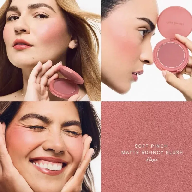 Rare Beauty Lip Gloss Waterproof Non-Stick Cup Lip Glaze Beam Smudge Proof Not Fade Matte Mashed Potato Bliss Happy Joy Blusher — image 26