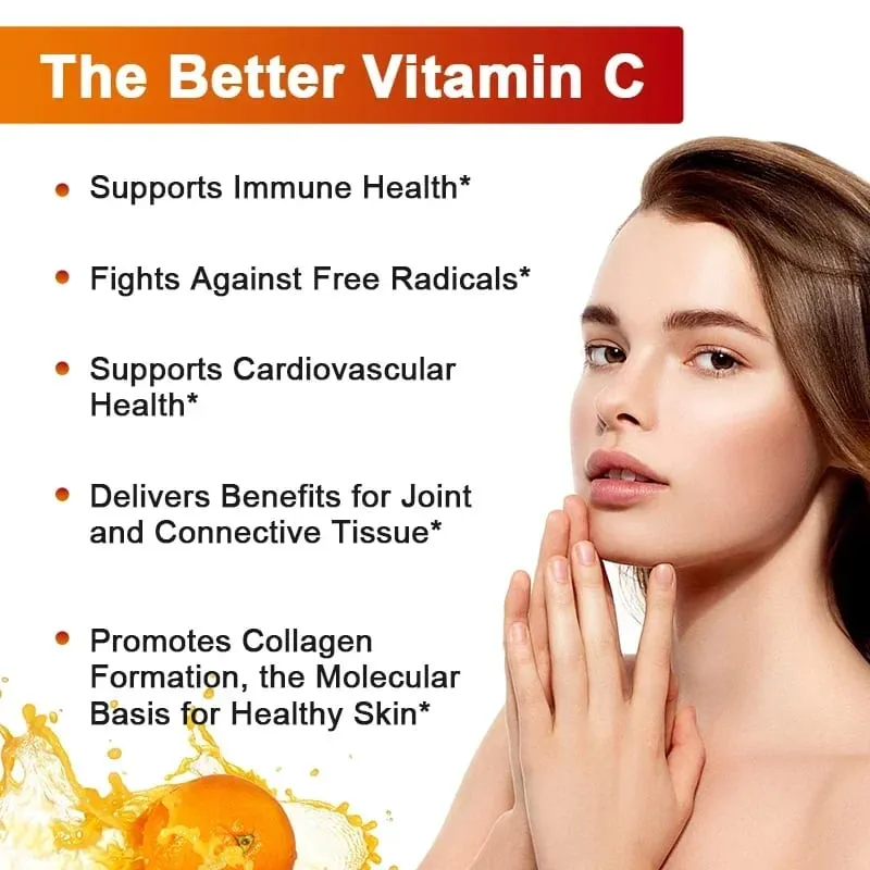 Liposomal Vitamin C 1500mg High Absorption Vitamin C Immune System & Collagen High Potency Fat Soluble Ascorbic Acid Supplement