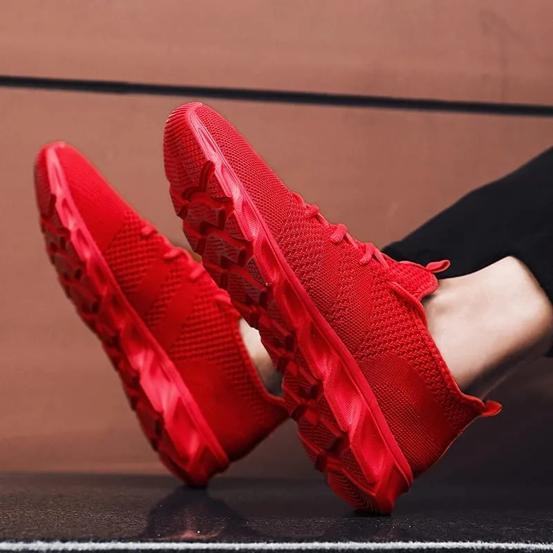 Men's casual sports shoes breathable summer light Soft sole comfort outdoor running shoes fashion student mesh plus size sneaker — image 6
