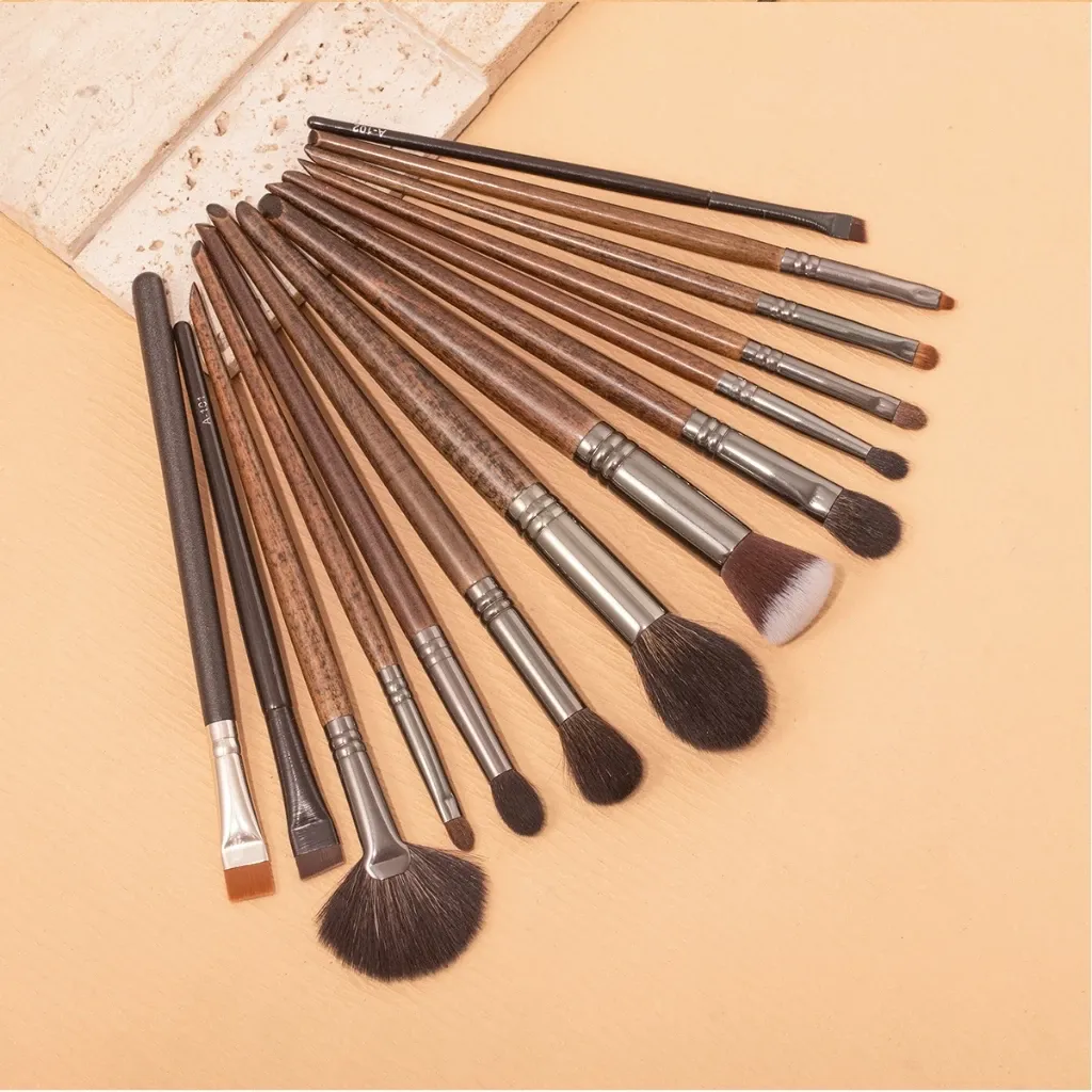 OVW Makeup brushes set Professional Natural goat hair brushes Eye Blender Concealer Powder Eyeshadow Highlighter Brush — image 6