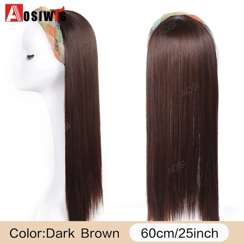 Synthetic Long Curly Half Head Style Wig Heat Resistant Hair Costume Christmas Party Cosplay Natural False Hairpieces — image 17