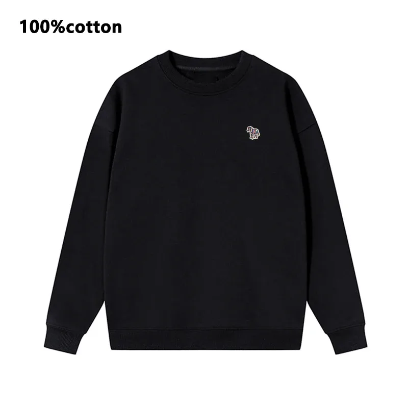Spring Autumn High Quality O-Neck Sweatshirts Cotton Brand Embroidery logo Casual Hoodies Men Long Sleeve Women Tracksuit Tops — image 5