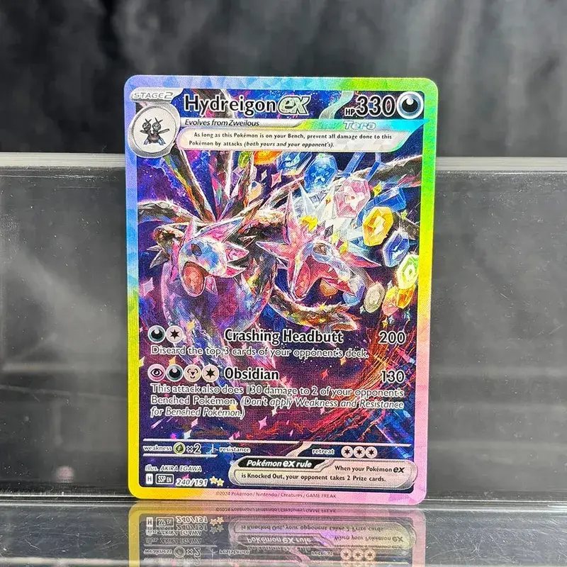 Foil PKM Single Cards Pikachu Charizard EX Bubble Mew Game Rare Collection Cards PTCG Rainbow Proxy Cards — image 23