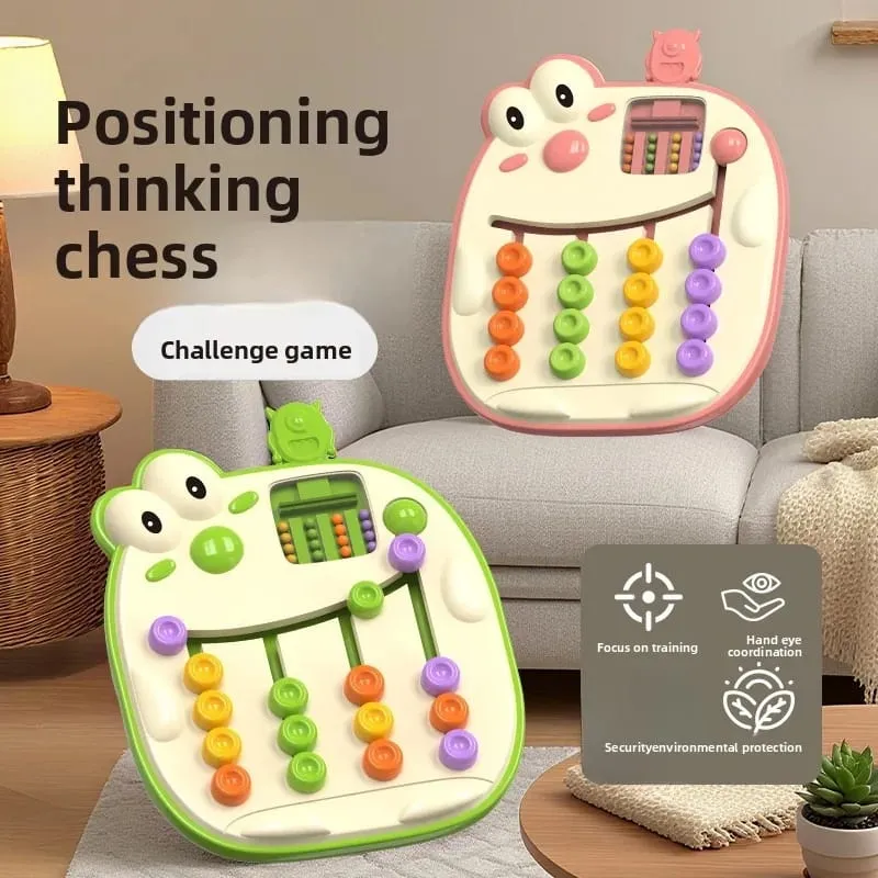 A sliding bead positioning puzzle board a logic-based brain teaser toy and a tabletop game that trains hand-eye coordination. — image 1