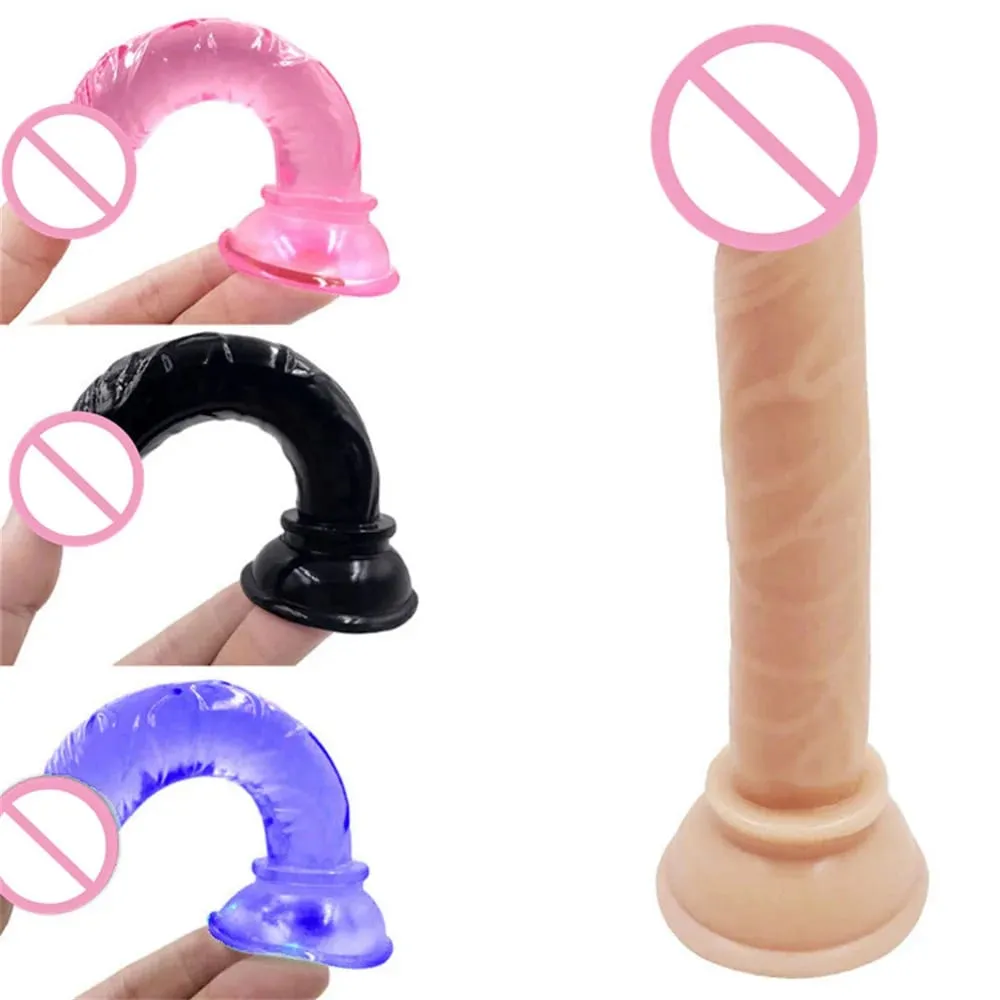 Realistic Dildos Crystal Pink Dildo with Strong Suction Cup Base Jelly Penis for Beginners Sex Toy for Women G Spot Clit Vaginal — image 3