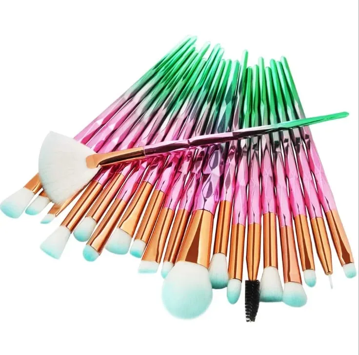 20Pcs Diamond Makeup Brushes Set Powder Foundation Blush Blending Eye shadow Lip Cosmetic Beauty Make Up Brush Pincel Maquiagem — image 6