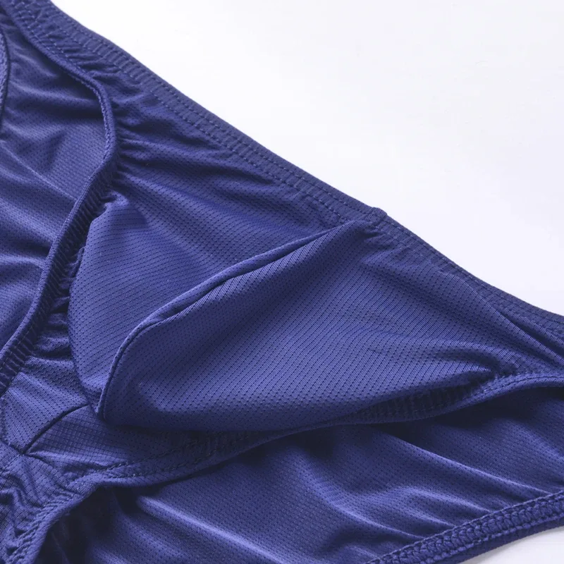 Hommes Bikini slips sous-vêtements Sexy homme U poche hanche ascenseur caleçon maille respirant mâle Mini culotte Ropa intérieur Hombre Slips