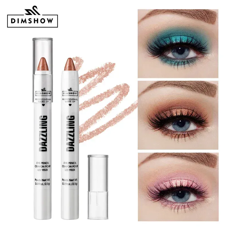 12 Colors Pearlescent Eyeshadow Pencil Waterproof Long Lasting Glitter Shimmer Eye Shadow Pen Eyeliner Stick Eyes Makeup Tools — image 4