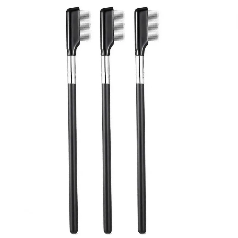 1pc Eye Brow Makeup Brush stainless steel Eyelash Comb Make Up Brushes Lashes 2 sides Grooming Beauty Cosmetic Tools multiple