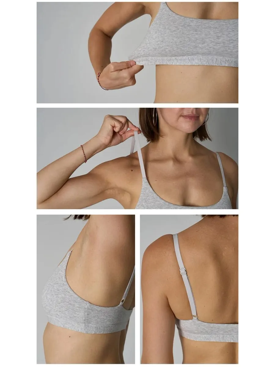 Bralette a chlapecké šortky bez kostic – sada dvoudílného žebrovaného úpletu bez vycpávky — image 6