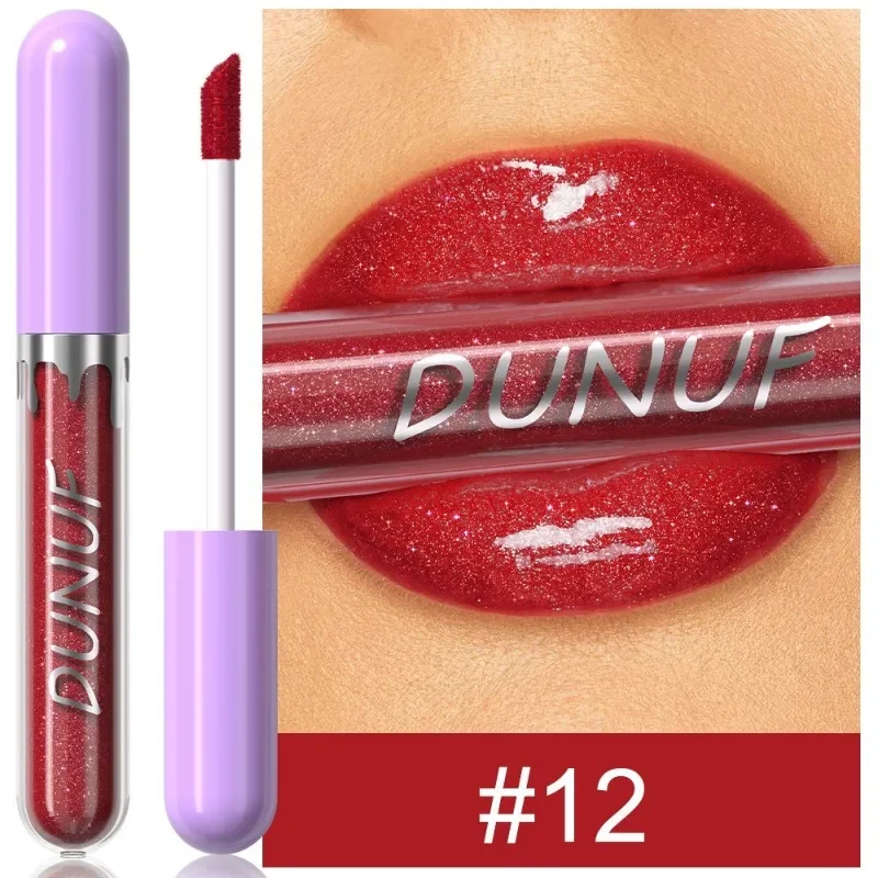1pc Metallic Liquid Lipstick Long Lasting Glitter Lip Glaze Waterproof Moisturize Brown Lip Tint Shiny Shimmer Lipgloss Makeup — image 20
