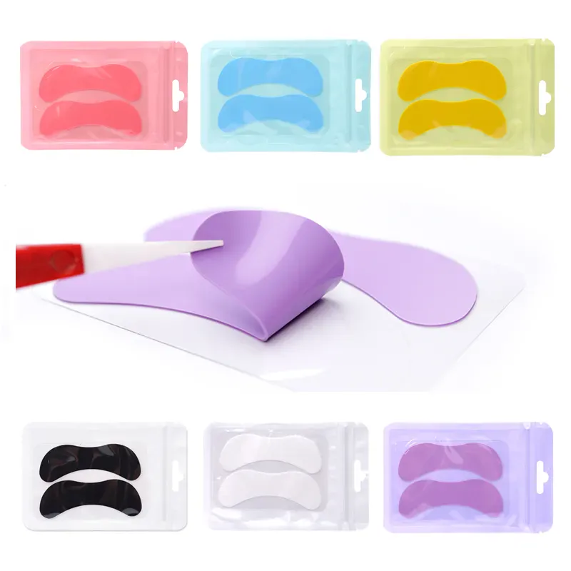 New 1pair Eyelash Perm Lifting Anti-wrinkle Eye Mask Eyelash Perm Silicone Eye Pads Lash Extension Under Eye Patches Makeup Tool — image 2