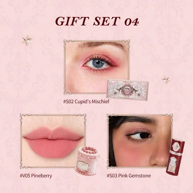 Flower Knows Strawberry Cupid Collection Makeup Gift Set include Make-up Palette+Cake Lip Cream+Liquid Blush — image 5