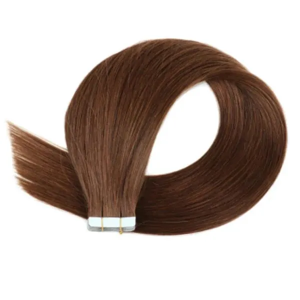 Straight Tape In Hair Extensions 24 26 28 30'' Invisible Skin Weft PU Remy Human Hair Adhesive Natural Blonde Hairpiece