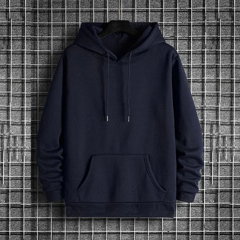 Offres spéciales nouveaux hommes survêtement vêtements couleur unie pulls décontractés Sports de plein air Jogging hommes sweats à capuche de haute qualité vêtements de sport — image 5