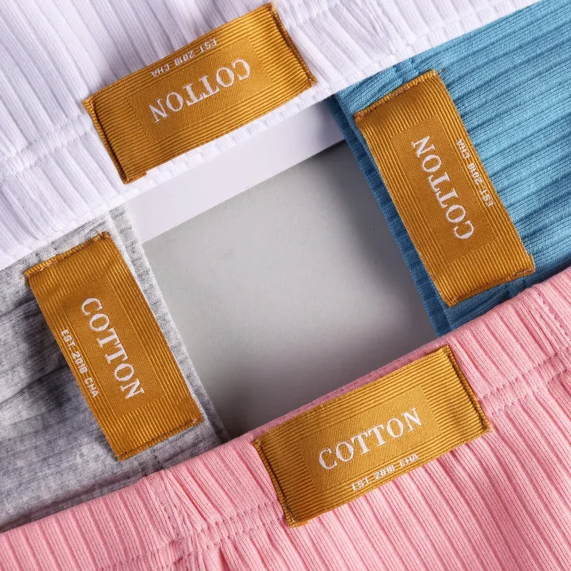Soft Rib Cotton Underwear Men's Breathable Boxer Shorts Solid Mid Waist U Convex Underpants Male Arrow Shorts Homme Panties — image 6