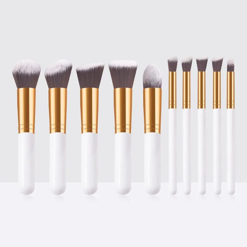 10pcs Set Makeup Brushes Tool Set Cosmetic Powder Eye Shadow Foundation Blush Blending Beauty Maquiagem Beauty Kit for Party