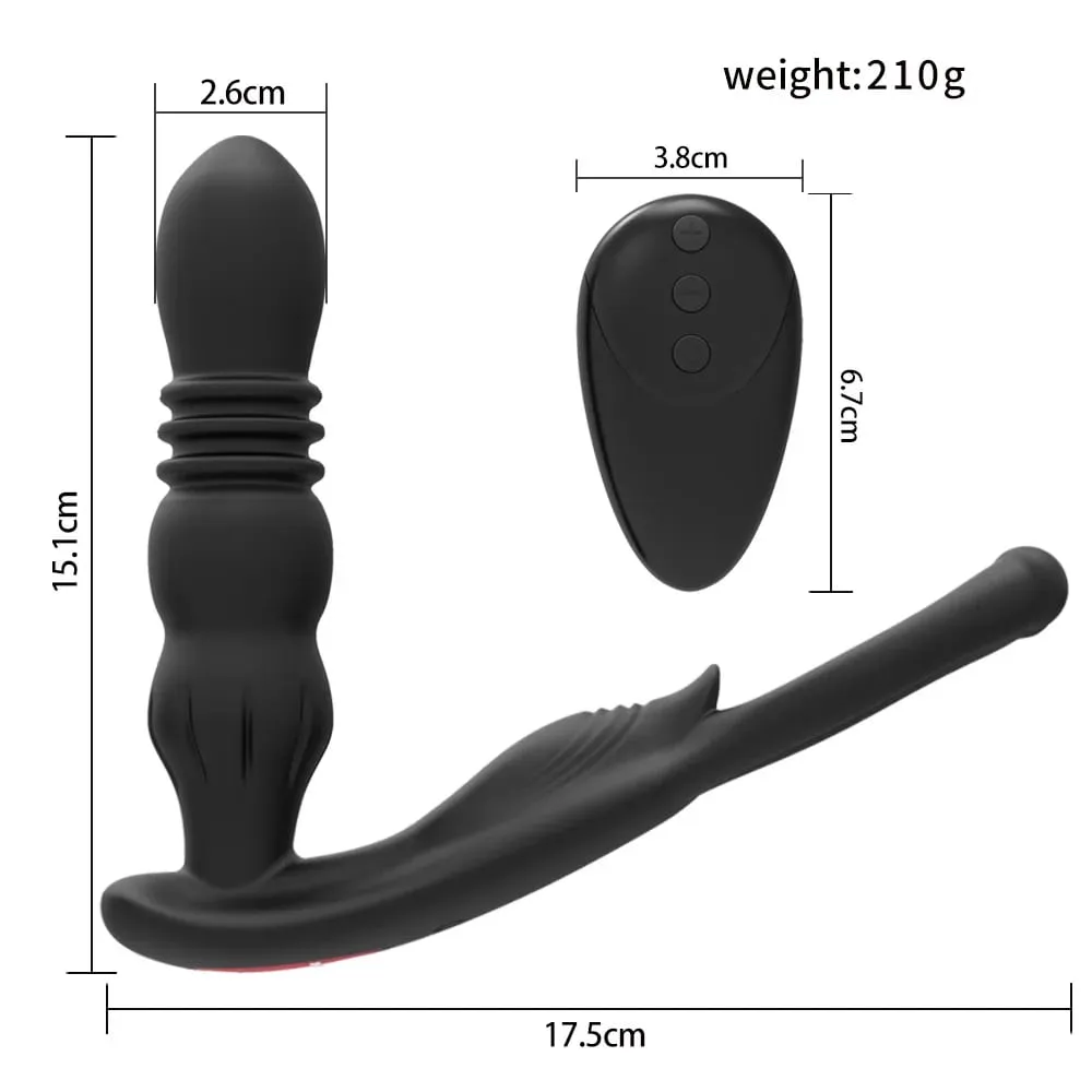 Male Thrusting Prostate Massager APP Wireless Remote Butt Plug Anal Vibrator Sex Toys for Gay Couples Prostate Stimulator — image 6