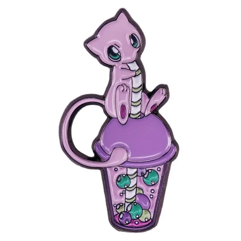 Pokemon Pikachu Mew Enamel Pin Badges Metal Pins for Backpacks Brooches Japanese Cute Lapel Jewelry Accessories Gfits