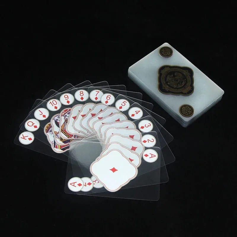 Playing Cards with Transparent PVC Plastic Waterproof Poker Card with A Box Perfect for Blackjack Euchre and Other games — image 6
