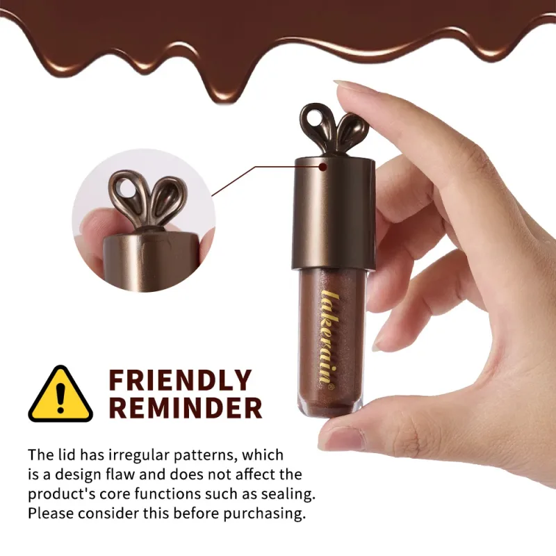 Lakerain Chocolate Rabbit Lip Gloss Long Lasting Hydration Mirror Effect Moisturizing Smooth Non-Sticky Lippy Bunny Lipstick — image 4