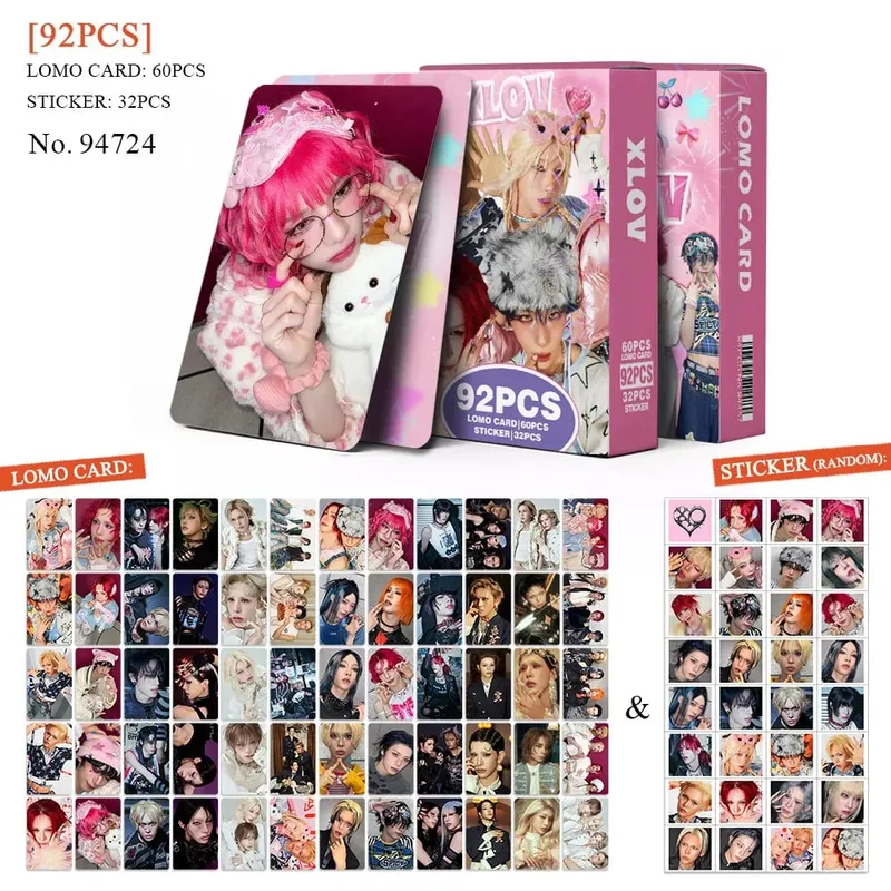 92 Teile/satz Idol XLOV Neue Mini 2 Album I Gott Peripherie Lomo Karten Und Aufkleber Postkarten WUMUTI RUI HARU HYUN Fans Geschenk Sammlung
