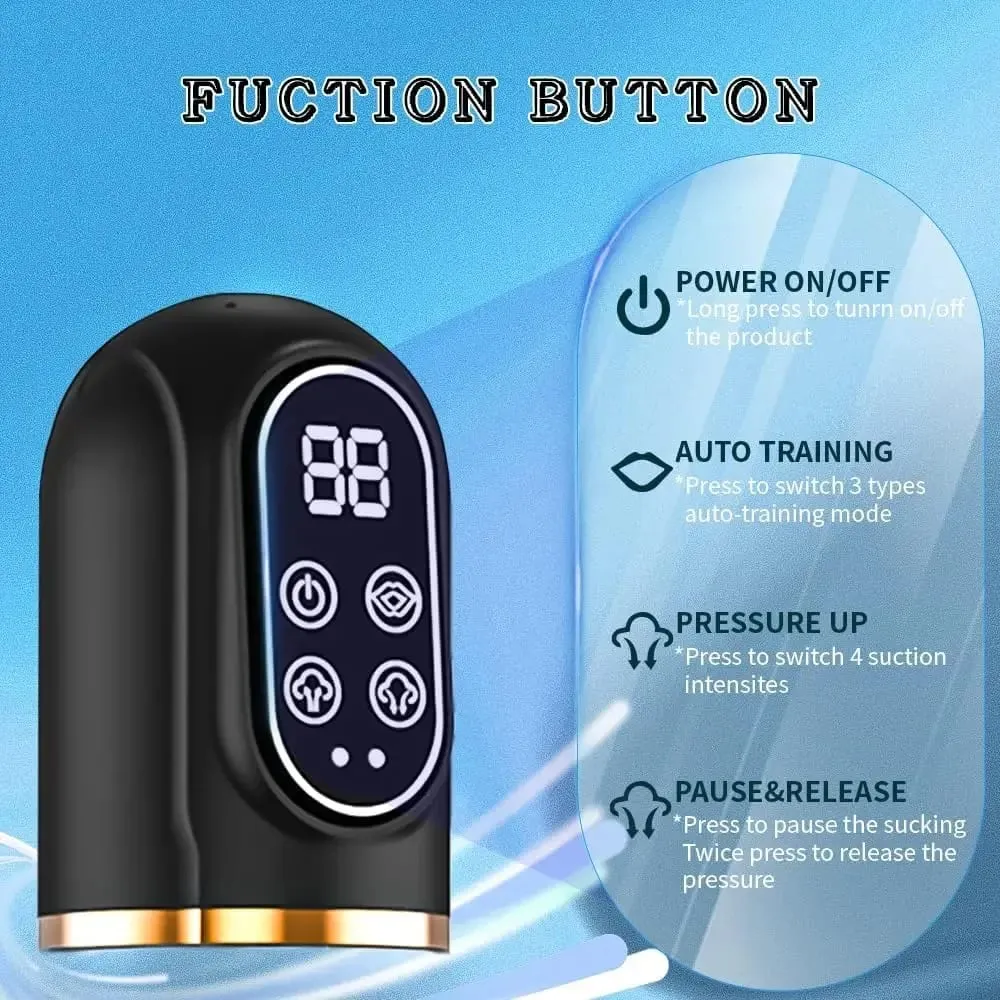 3IN1 Men Vibrator Penis Pump Penis Enlarger Extender Electric Vacuum Pump Penis Sleeve Male Masturbator Sex Toys for Men — image 4