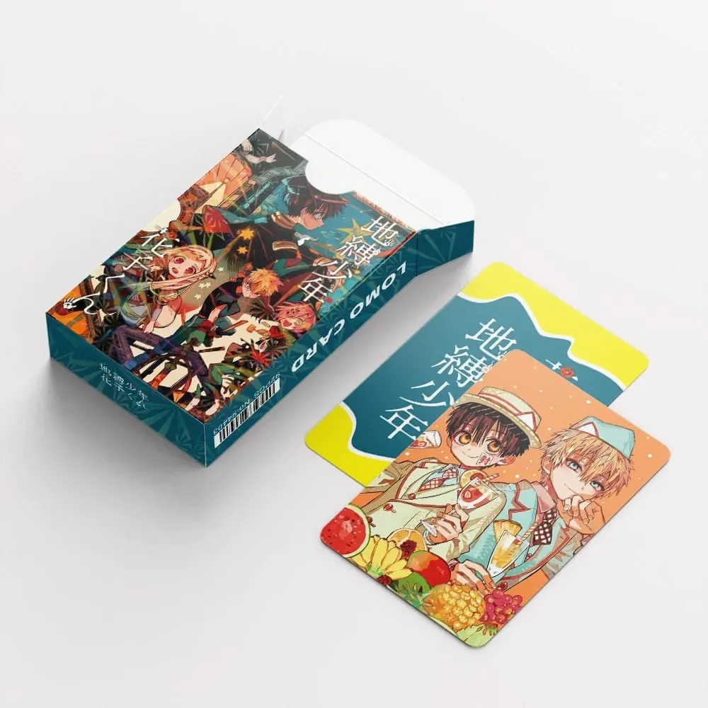 92PCS Set Kad Lomo Hanako-kun Terikat Tandas Kad foto Watak Anime dengan Pelekat Hiasan Peminat Koleksi Hadiah Hiasan
