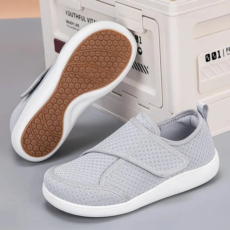Zapatos abiertos para personas mayores, zapatos para diabéticos ajustables, grasa del pie hinchado, juanete ancho Hallux Valgus, ortopedia, eversión del pulgar, hombres y mujeres — image 3