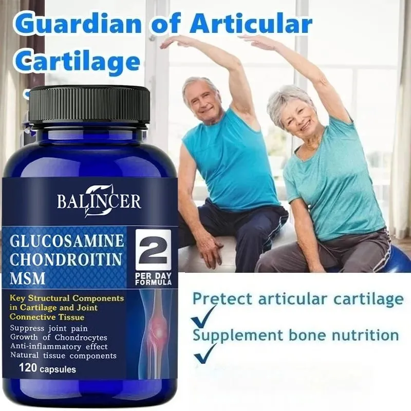 Glucosamine Chondroitin MSM Capsules for Joint Health Promotes Bone and Joint Mobility Dietary Supplement — image 3