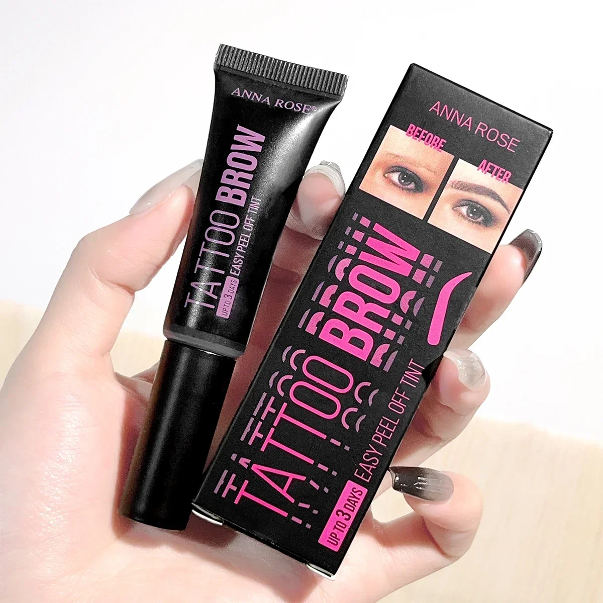 Peel-Off Eyebrow Gel Tint Waterproof Brow Tattoo Cream Long-Lasting Brow Dye Natural Eye Brow Shaping Makeup for Women — image 7
