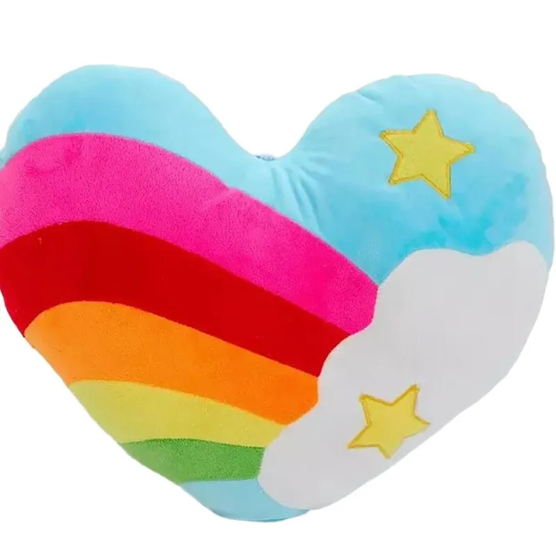 40x35cm Rainbow Heart Plush Pillow Stuffed Colorful Sweet Cushion Sofa Chair Home Decoration Halloween's Day Gift — image 11