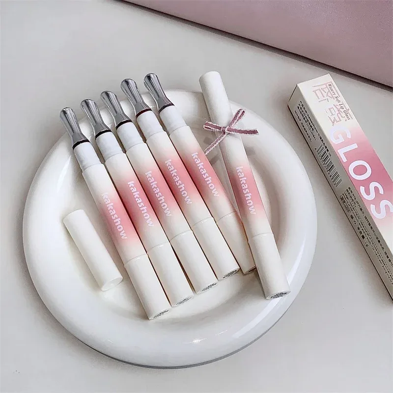 Kakashow Mirror Watery Lip Gloss Iron Brush Head Jelly Lipgloss Moisturizing Lip Tint Lipstick Nature Nude Lips Makeup Cosmetics — image 7