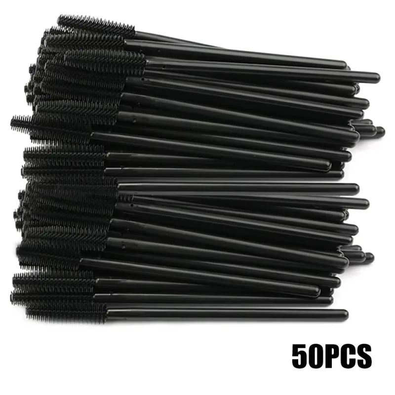 50/100pcs Eyelash Brush Silicone Eyelashes Brushes Mascara Wands Applicators For Woman Lash Eyebrows Cosmetic Makeup Tool — image 11