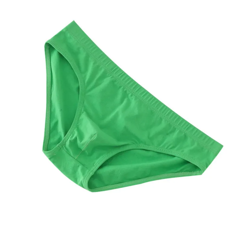 Men Briefs Sexy Comfortable Breathable U Convex Underwear Low-Rise Underpants Bikini Slip Homme Classic Basics Quick-Dry — image 2