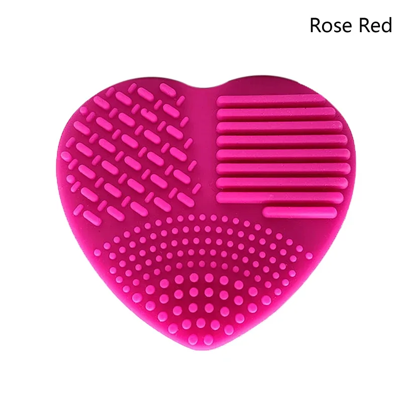 1pc Colorful Heart Shape Clean Make Up Brushes Wash Brush Silica Glove Scrubber Board Cosmetic Cleaning Tools For Makeup Brushe — image 17