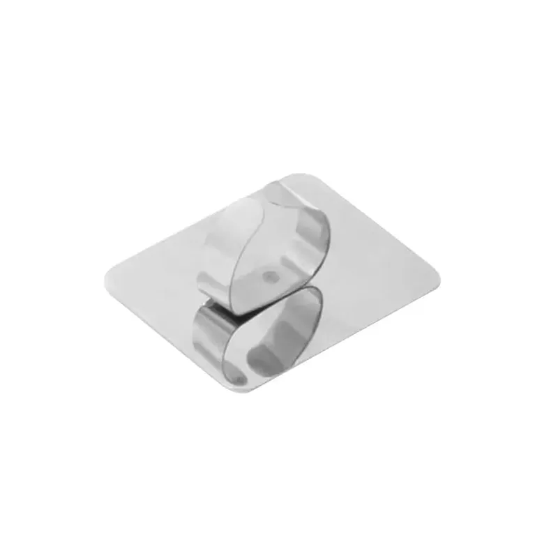 Professional Mini Nail Art Ring Palette Stainless Steel for Nail Art Mixing Manicure Design Beauty Fashion Tool Silver — image 5