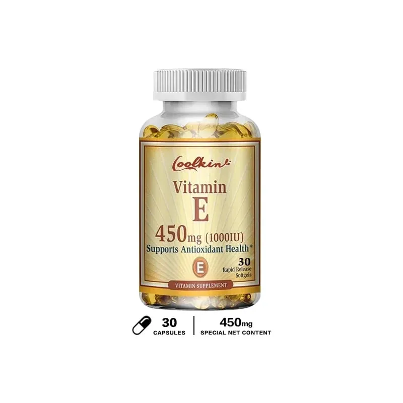 Natural Vitamin E Capsules - Brightens Skin Tightens Skin Reduce Wrinkles Anti-aging Antioxidant Supports Immune — image 8