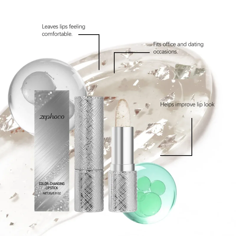 Color Changing Lipstick Transparent Waterproof Long Lasting Moisturizing Crystal Jelly Pearlescent Repairing Lip Balm Cosmetic