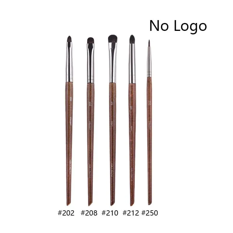5pcs/set Natural Wood Eyeshadow Makeup Brushes Eye Detail Make Up Brush Concealer Crease Smudge Cosmetic tools Set Thin liner — image 18