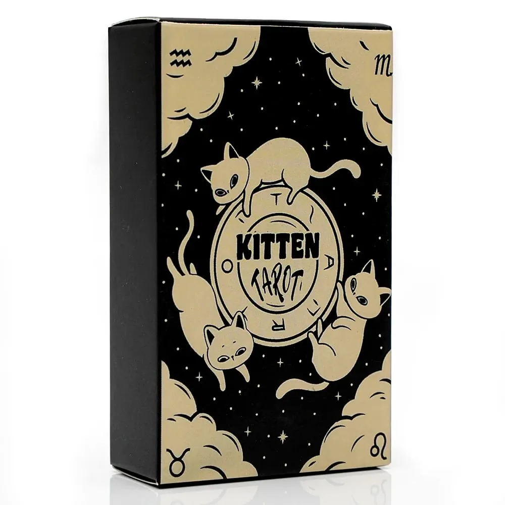 78pcs Cards Deck Kitten Tarot Cards Oracle Card Fate Divination Leisure Entertainment Family Gatherings Tarot Card Board Game
