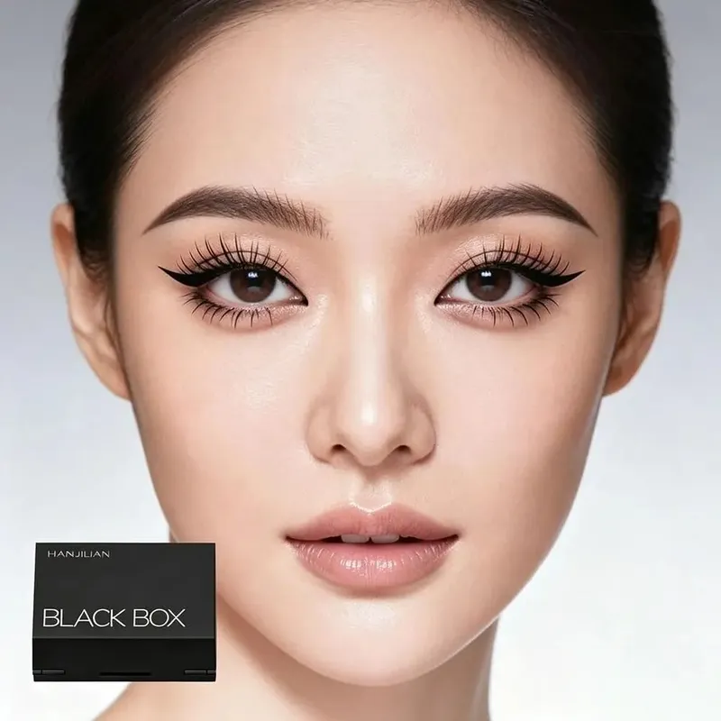 Waterproof Eye Makeup Stamping Pen Set Smudge Resistant Portable Lower Lash Stamp Ultra Fine Long Lasting Eyeliner Stamp Pen