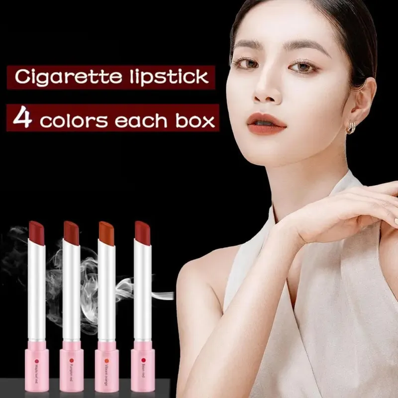 Matte Velvet Lipstick Set Waterproof Long-Lasting Non-Stick Cup Lip Gloss Cosmetics for Women 4 pcs Convenient to Carry — image 3