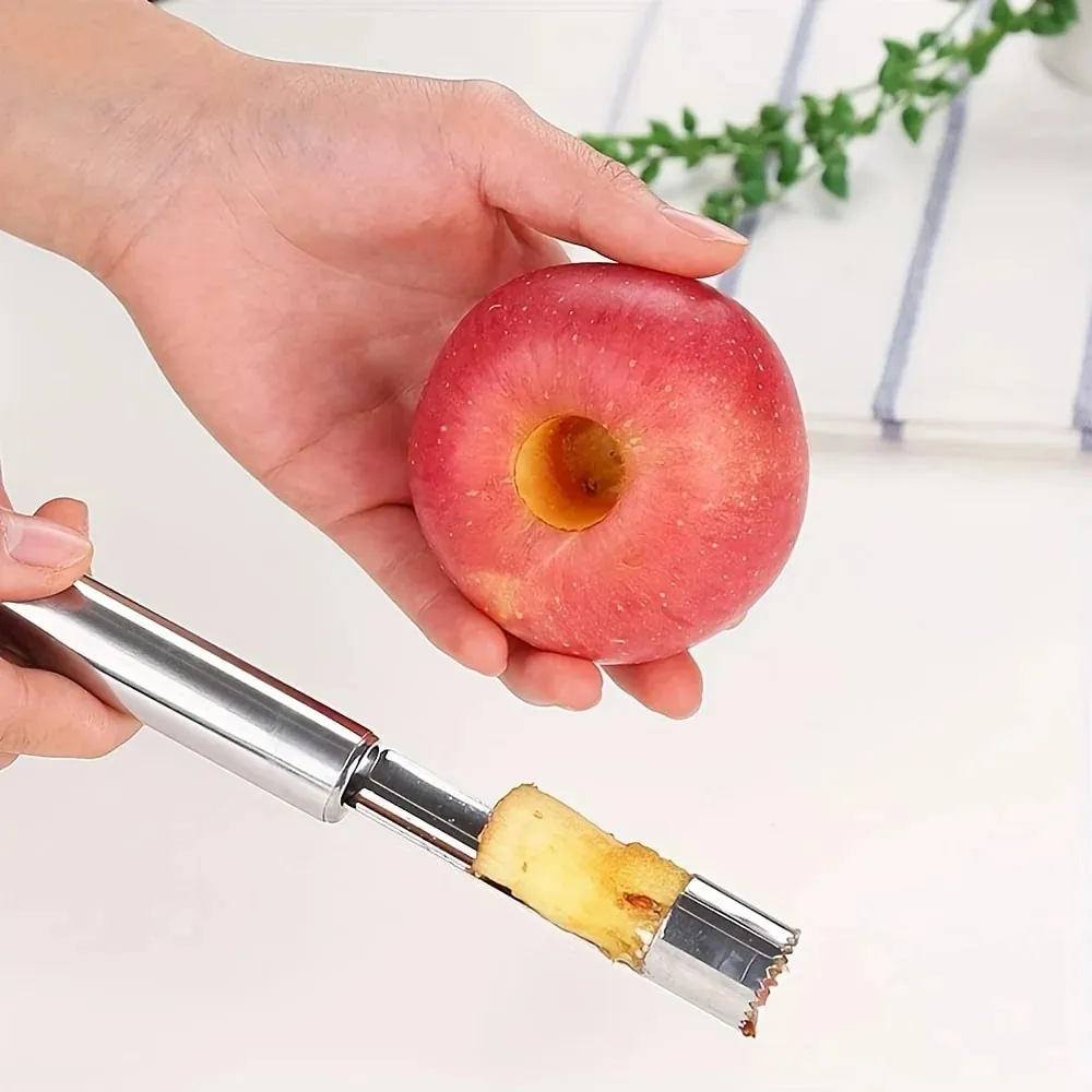 Stainless Steel Fruit Corer Red Dates Apple Pear Corer Fruit Seed Core Remover Slicer Knife Kitchen Fruit Vegetable Gadgets — image 2
