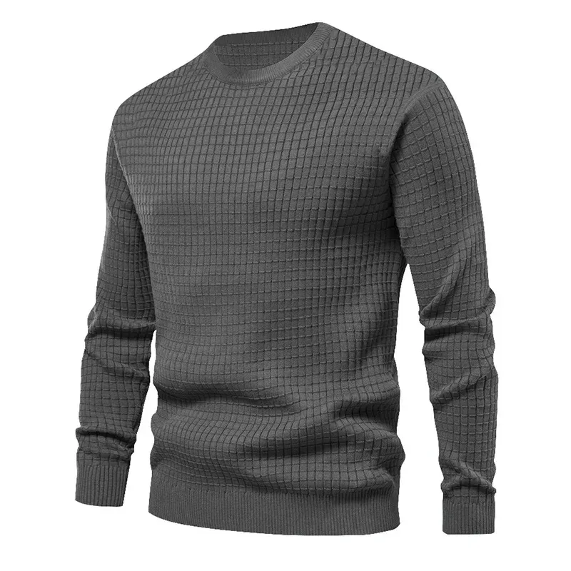 New Men's Crew Neck Sweatshirts Solid Color Large Sweatwear Spring Outdoor Jogging Tops — image 6
