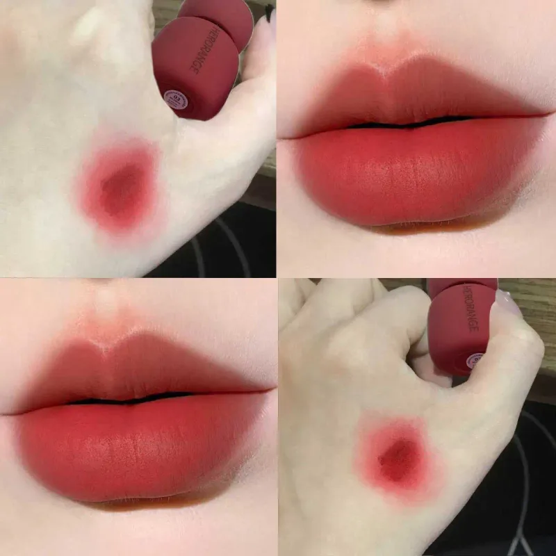 Herorange Velvet Matte Lip Mud Rich Pigment Non Transfer Long Lasting Smooth Non Dry Brighten Skin Daily Use — image 10