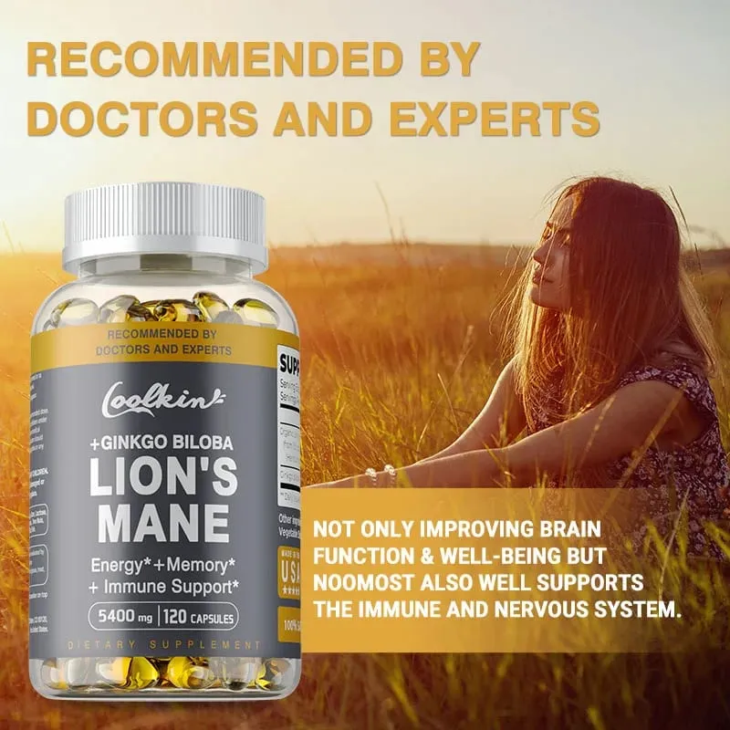 Lion's Mane Mushroom Capsules - Supports Brain Health Improves Mental Clarity and Enhances Memory and Concentration — image 4