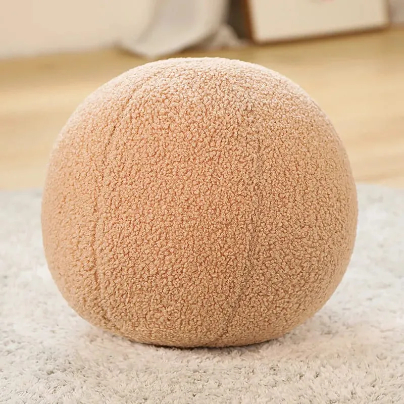 INS Popular Plush Yellow Moon Ball Shape Cushion Stuffed Donut Twist Bar Throw Pillow Home Decoration Room Pillow Birthday Gift — image 15